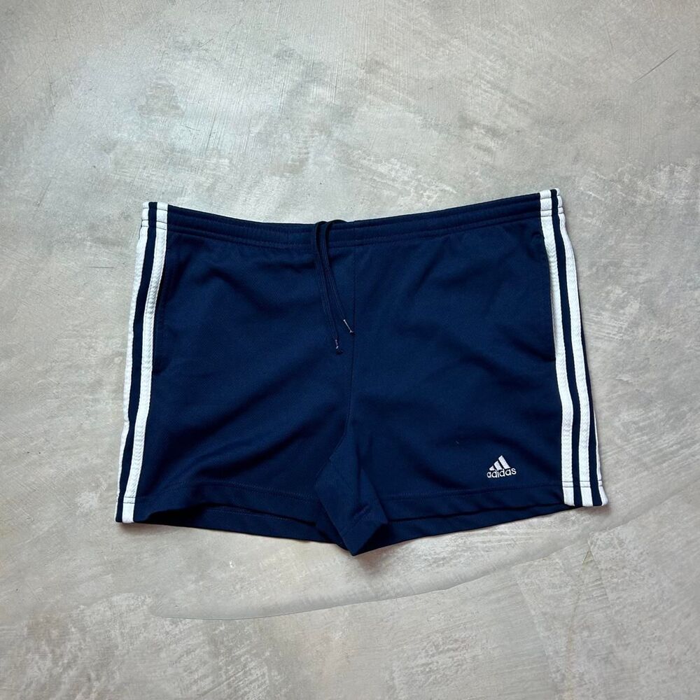 Adidas Women's Navy and Blue Shorts